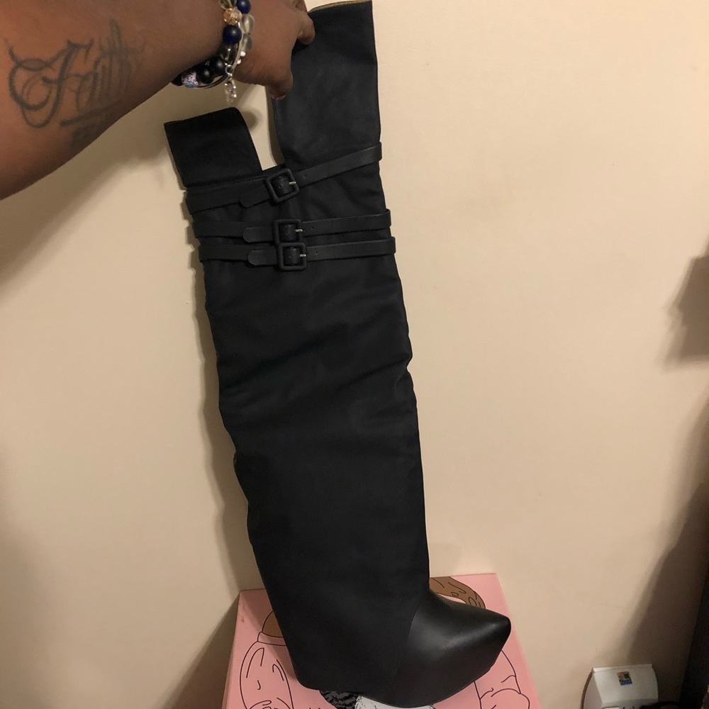 Double Cuff Jeffery Campbell Heel Boots